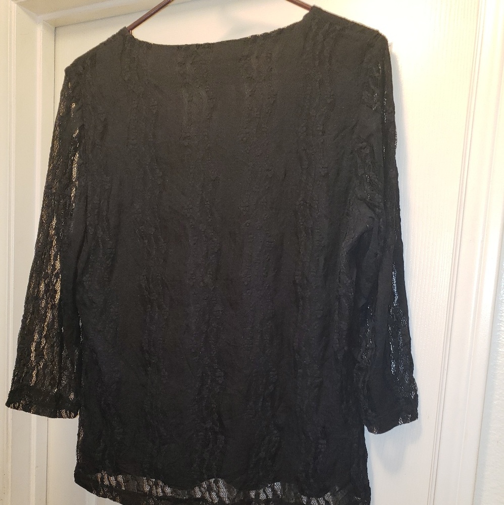 Black Lacey top